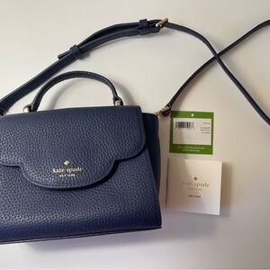 Kate Spade Navy Leather Satchel